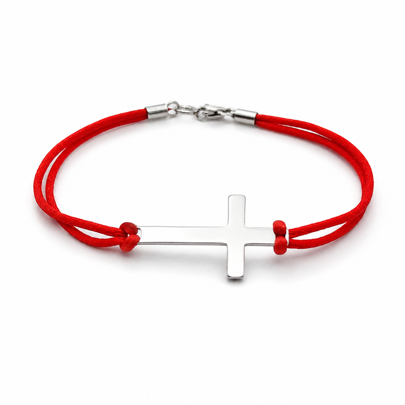 Серебряный браслет Крест SVP