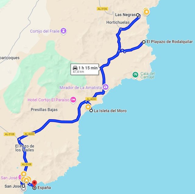 Cabo de Gata y costa Este de Almería - Blogs de España - Día 4. Playazo de Rodalquilar-Las Negras-Isleta del Moro. (1)