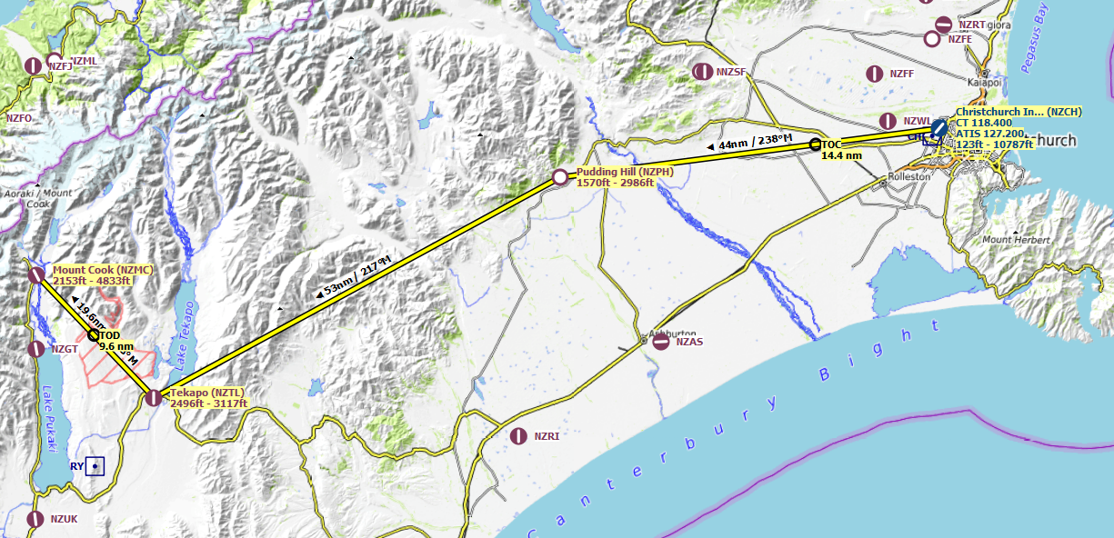 2022-02-08 20_55_23-Little Navmap 2.6.17 - (FSXSE) _ N 2111 - IFR Christchurch Intl (NZCH) to Mount