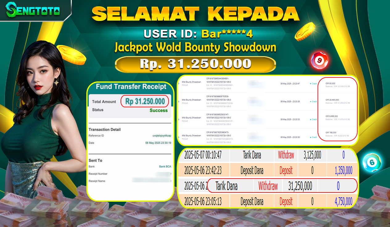 BUKTI PEMBAYARAN SLOT WILD BOUNTY SHOWDOWN