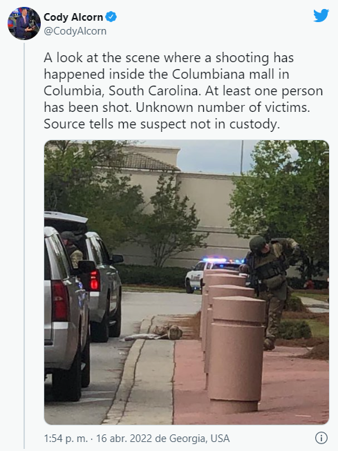 Múltiples heridos en tiroteo masivo en centro comercial de Estados Unidos