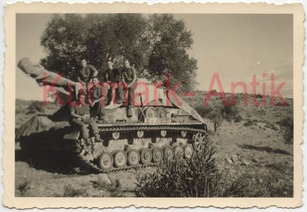 Foto Wehrmacht Panzer IV DAK Afrika Front Wüste
