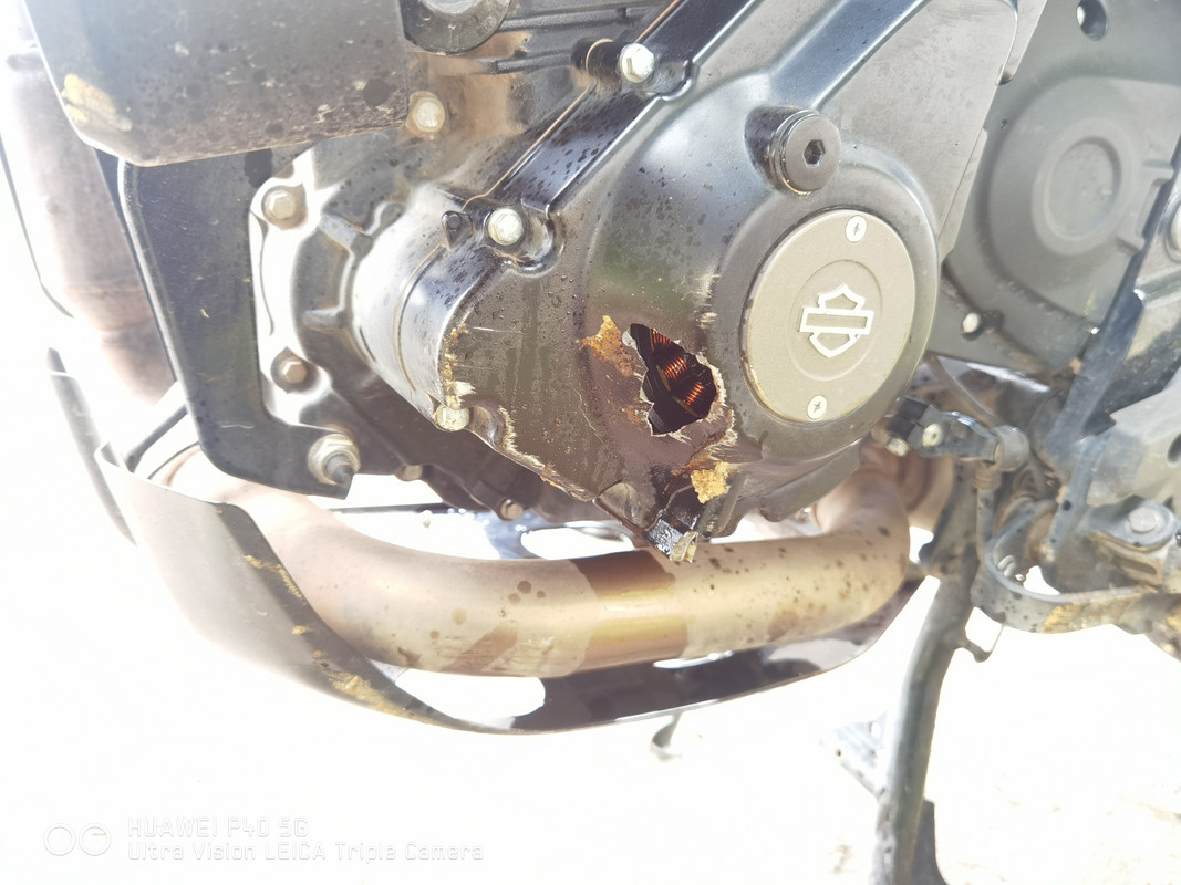 Small Accident on Hero-Harley 440x : r/indianbikes