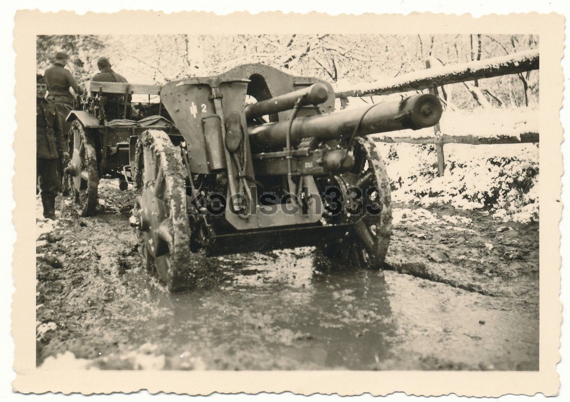 Artillerie Feldkanone Feldhaubitze Geschütz Protze Wehrmacht Geschütz 2. WK