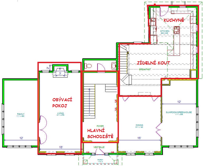 Dům z filmu "Sám doma"  Home-Alone-house-floor-plan-first-floor