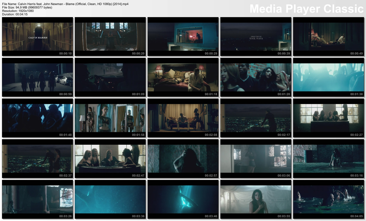 Calvin Harris feat. John Newman - Blame (Official, Clean, HD 1080p) [2014]