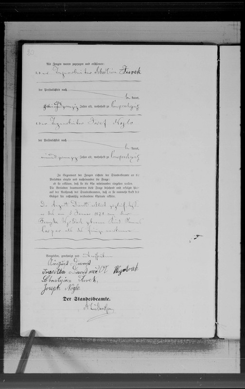 1878.07-ŚlubAugustDienstFranziskaWystarch-akt10-Komprachcice-cz2