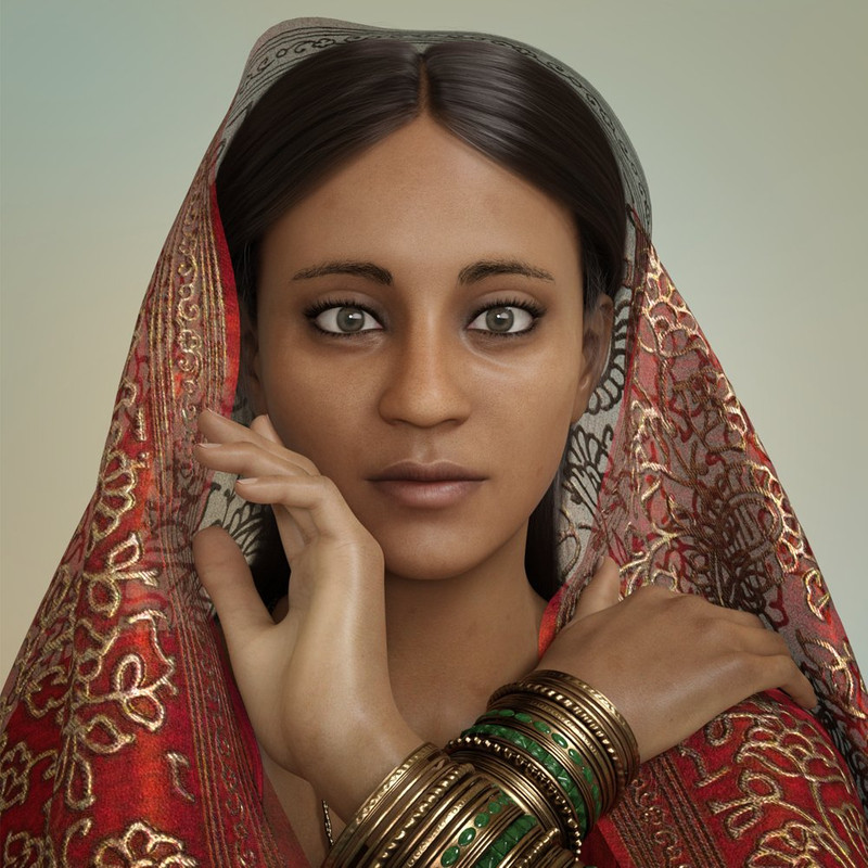 “Lila” Beautiful India Female Character for G8F “Lila” Beautiful India Female Character for G8F