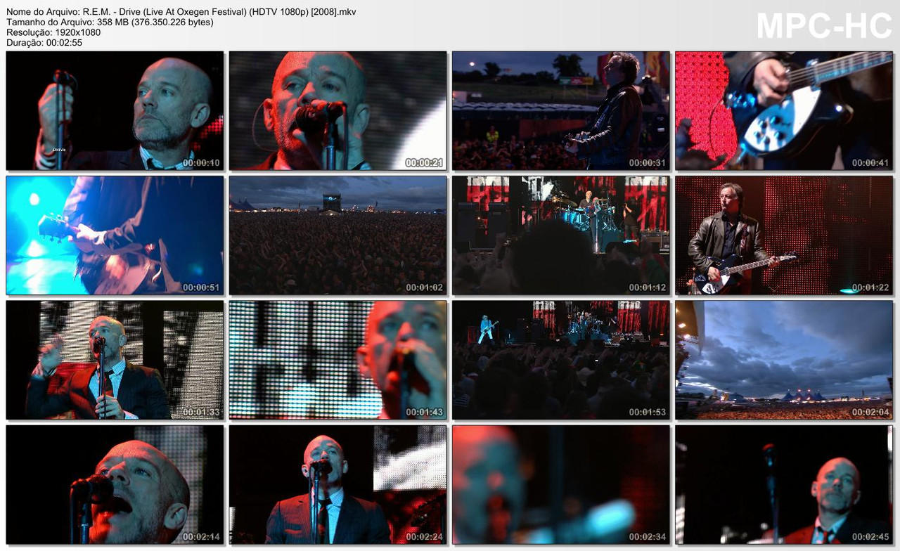 R.E.M. - Drive (Live At Oxegen Festival) (HDTV 1080p) [2008]