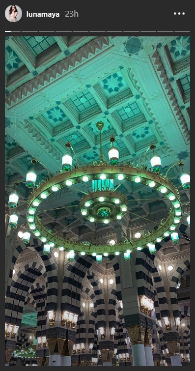 Potret Masjid Nabawi yang diunggah Luna Maya