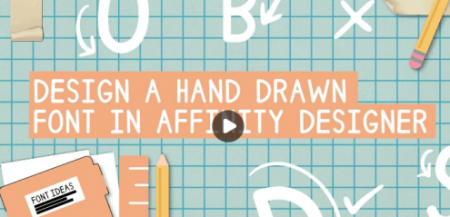 Create your own font with affinity designer and glyphs