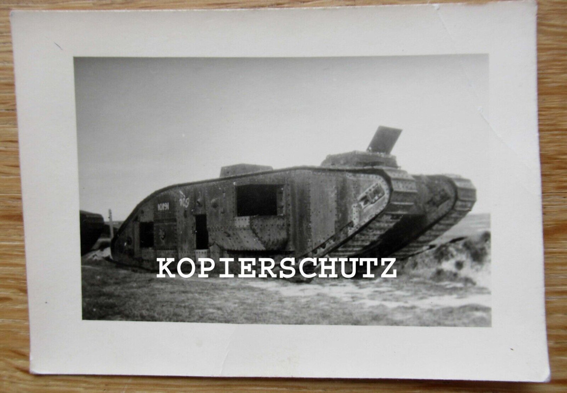 Altes Foto alliierter Panzer - Tank - Frankreich - England - 1. WK (1)