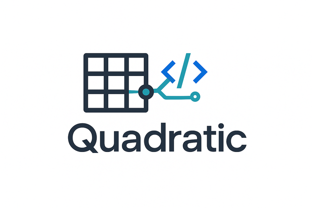 Quadratic - AI-таблица с поддержкой Python, SQL, JavaScript и подключениями к базам данных, позволяющая анализировать данные прямо в ячейках