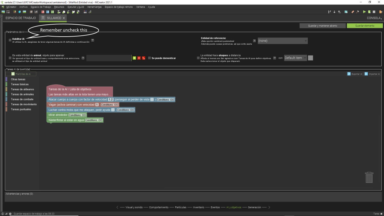 entity  parameters