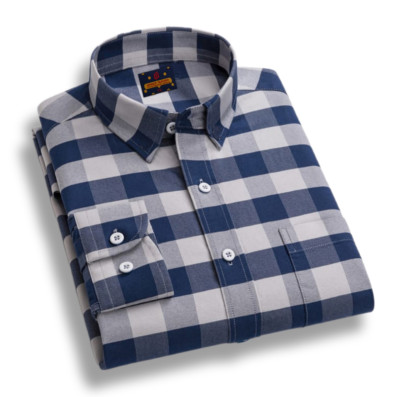 Mens long sleeve check shirt