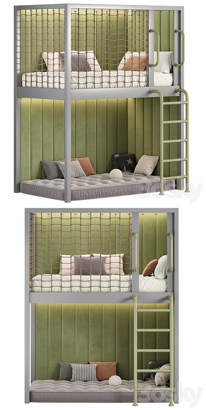 Designer two-level bed Kids room 23
