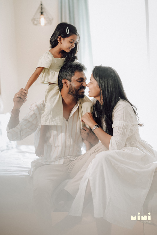 South Indian family photographer Leicester — parents and baby, natural home photography UK