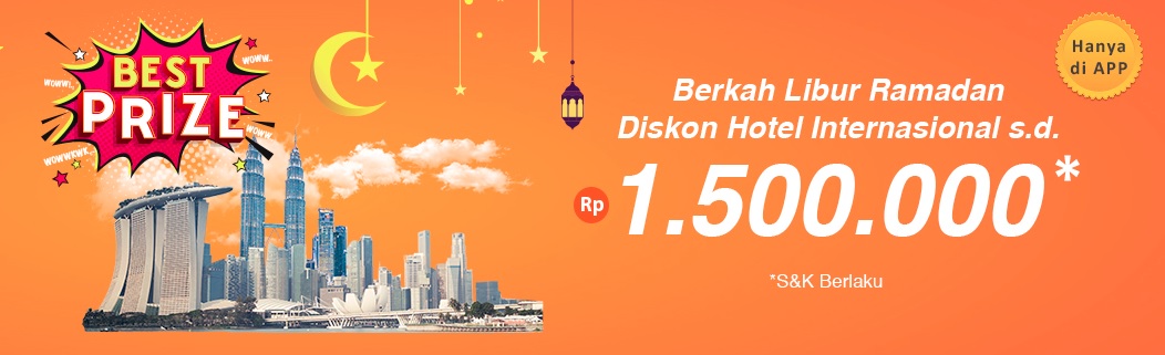 Diskon menginap di Hotel Internasional hingga Rp 1,5 juta