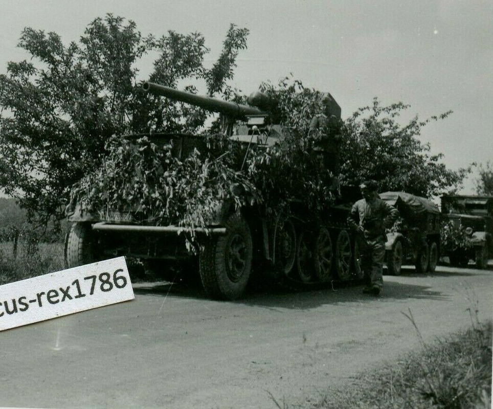 Foto WH Halbkette Sd.Kfz 8 - Bunkerknacker 8,8 Flak Panzer Jäger Abt. (2)