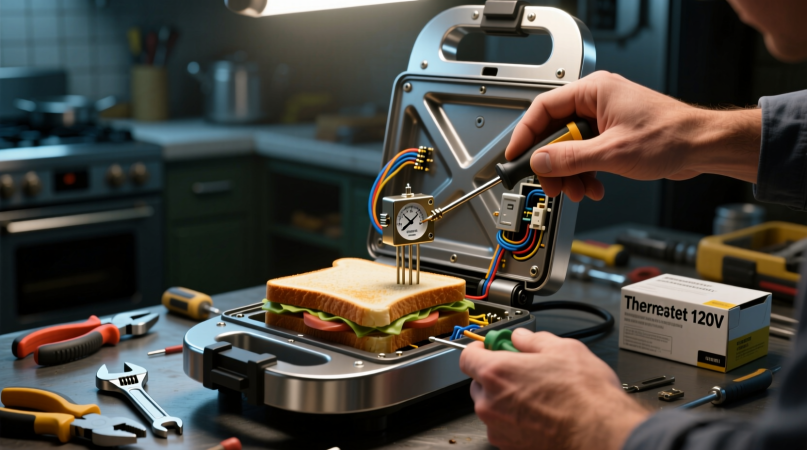 Замена термостата в сэндвичнице