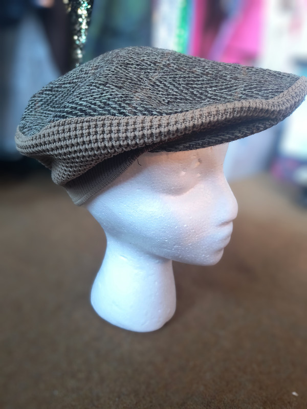 Green Tweed Flat Cap