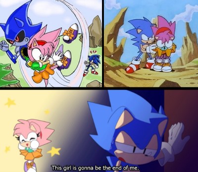 Sonic and Amy Talk Movie Sonic