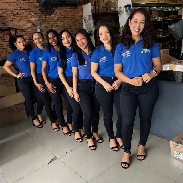 Equipe da Nilsontech reunida na loja em Marabá