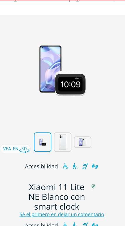 Xiaomi 11 Lite NE Blanco con smart clock 
