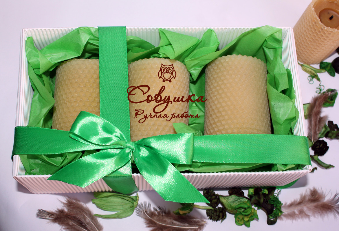 Свечи в коробке 3 штуки