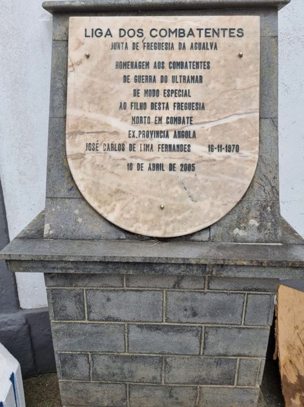 Monumento aos Combatentes Agualva Praia da Vitória