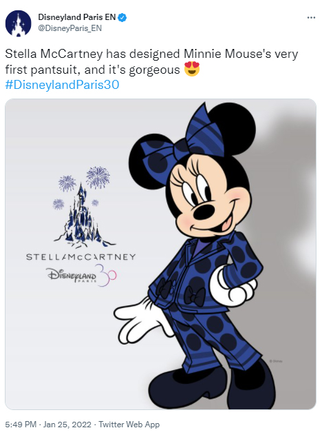Pakaian Minnie Mouse dengan desain baru