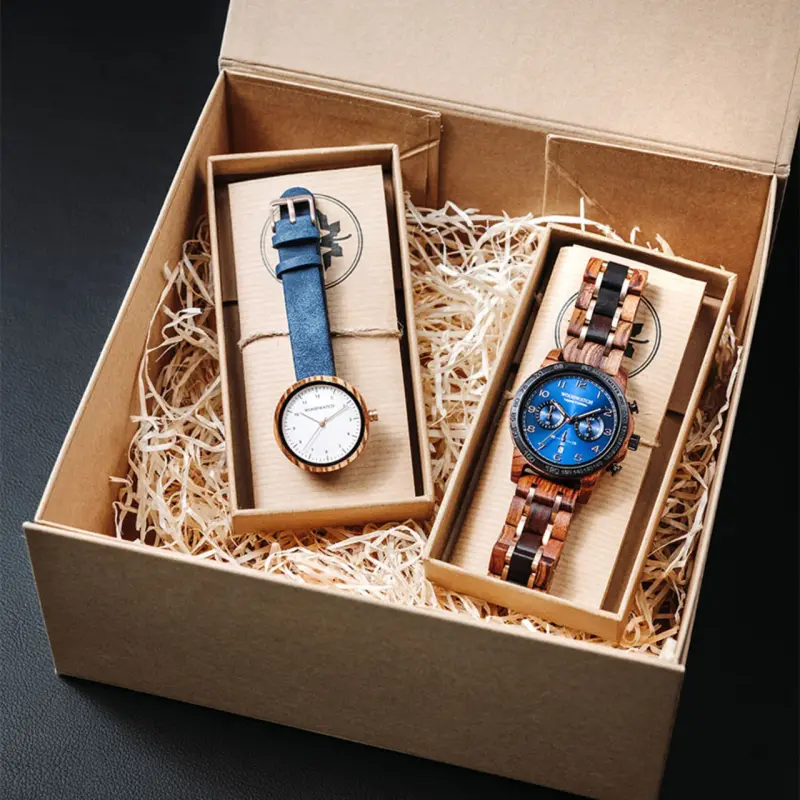 Legacy Ocean & Oslo Geschenkbox mit zwei passenden Holzuhren