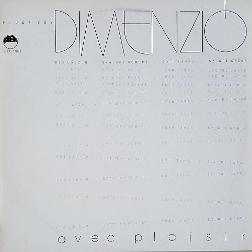 Dimenzio - Avec Plaisir (1987) Dimenzio - Avec Plaisir (1987)