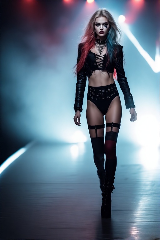 Harley-Quinn-in-black-Gothic-u-38