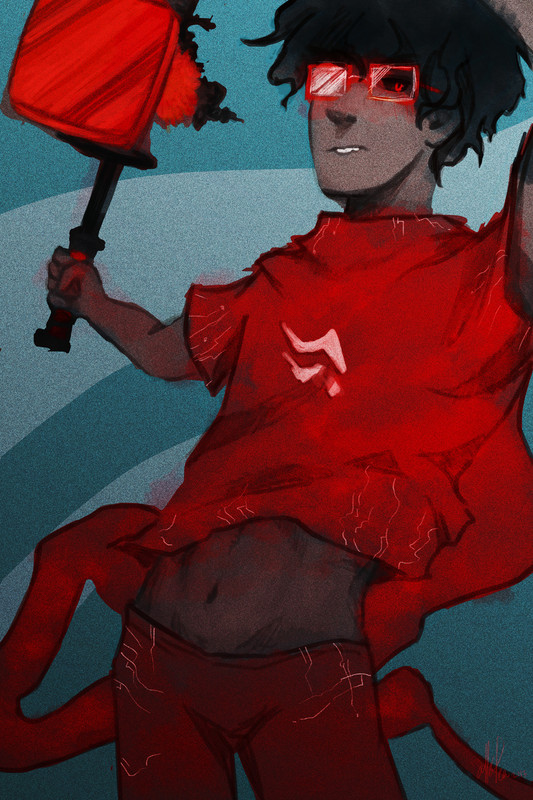 art of a possessed crockertier John Egbert.