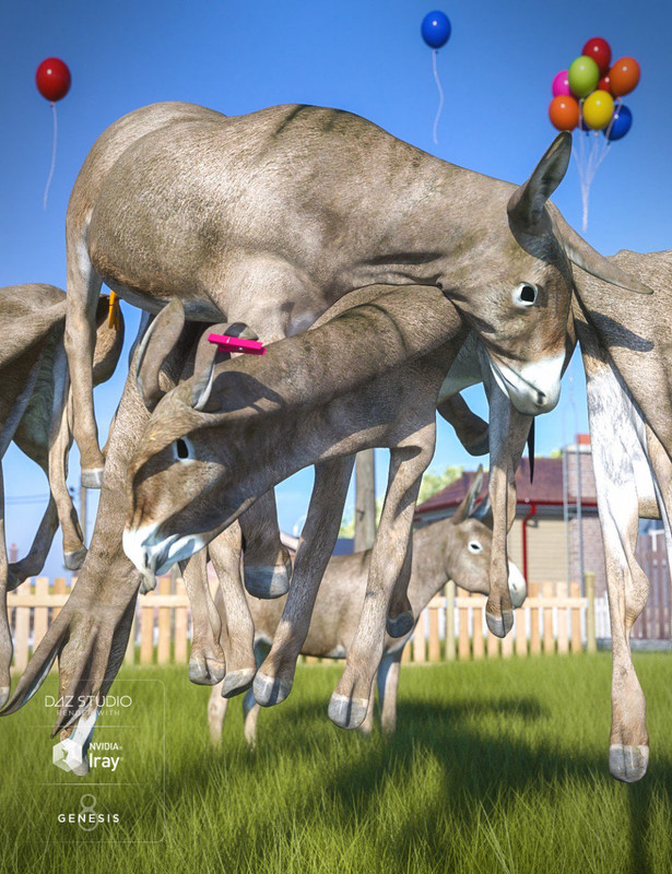 dflatable donkey 00 main daz3d