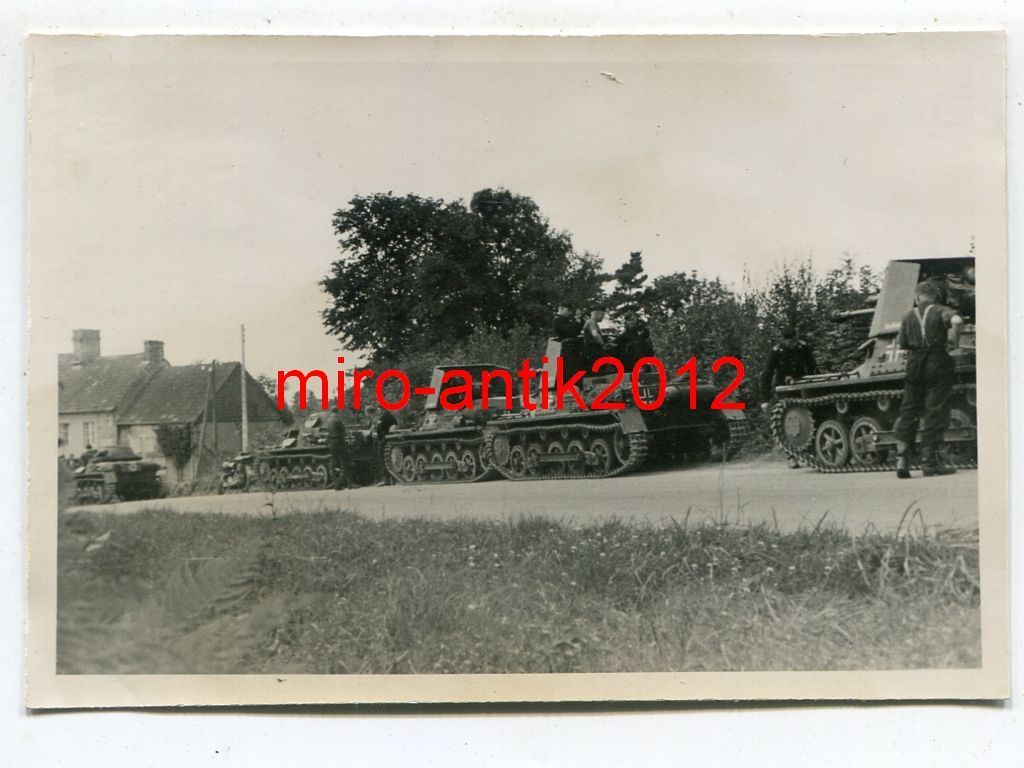 Foto, Wehrmacht, Panzerjäger I, Vormarsch in Fra