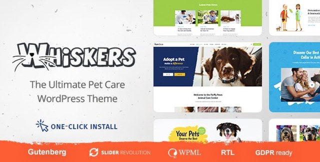 Whiskers – Pets Store | Vet Clinic | Animal Adoption Wp