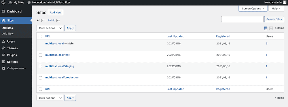 Cara Konversi Multisite WordPress 2