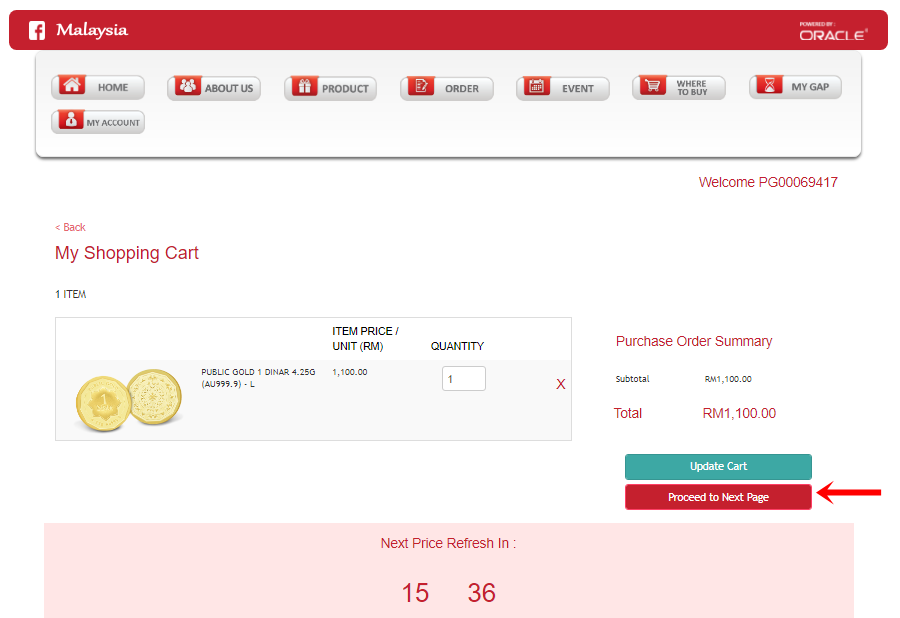 beli emas public gold