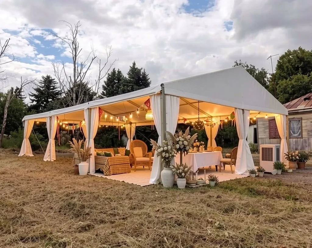 Шатер двухскатный 10х15 метров