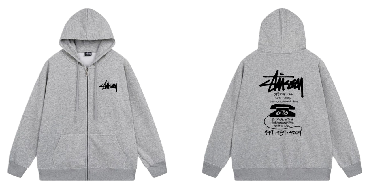Stussy Zipper Hoodie