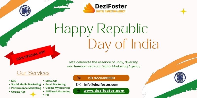 Digital Marketing Agency Republic Day Special 50% OFF on All Services