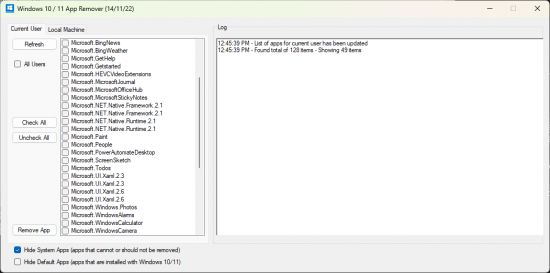 Windows 10 11 App Remover 1.6.1