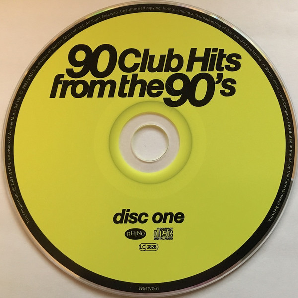 25/01/2023 - Various – 90 Club Hits From The 90's (4 x CD, Compilation)(Rhino Records – WMTV061)  (FLAC) R-3369241-1486678638-6205