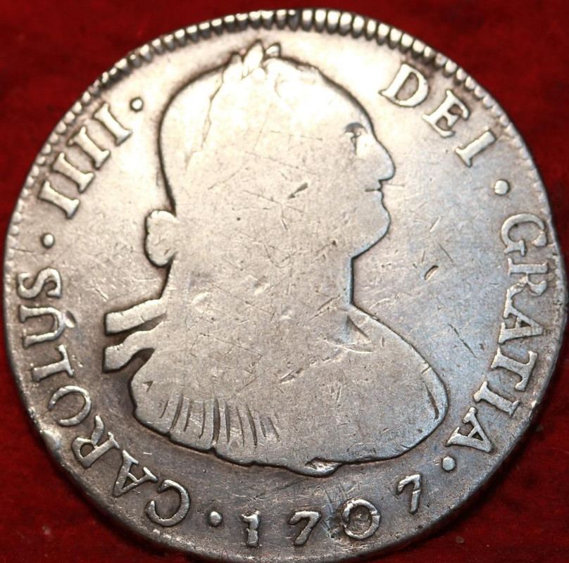 4 reales 1797  guatemala error en fecha ERROR-FE