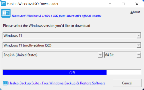 Hasleo Windows ISO Downloader 2.0