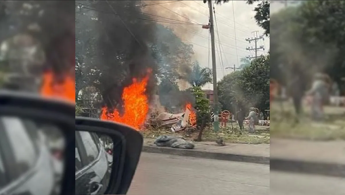 Accidente aéreo en el centro de Cali; muere el piloto (Video)
