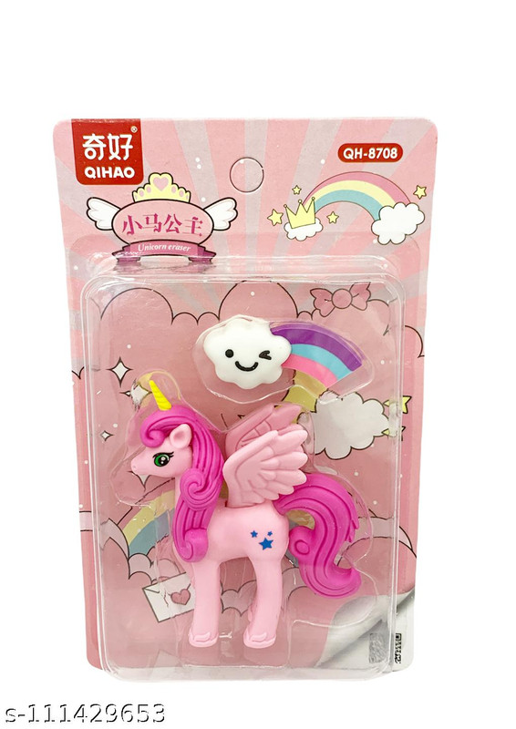 Erasers Unicorn Pink