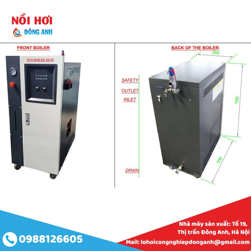nồi hơi điện mini